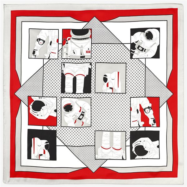 astronaut print square scarves spain hijab stain silk scarf women lady headband small foulard bandana 70cm, Blue;gray
astronaut print square scarves spain hijab stain silk scarf women lady headband small foulard bandana 70cm, Blue;gray
