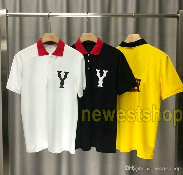 2020 new luxury europe mens embroidery letter print t shirt fashion cotton polo shirt letter print t shirts designer casual tee, White;black
2020 new luxury europe mens embroidery letter print t shirt fashion cotton polo shirt letter print t shirts designer casual tee, White;black