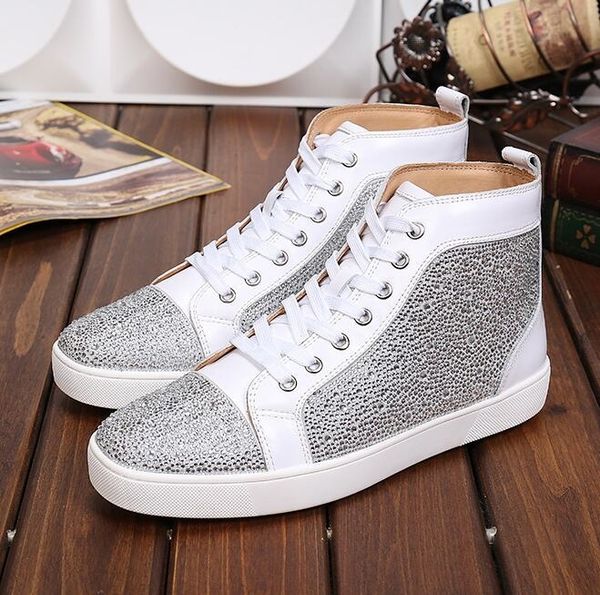 drop shipping new casual high sneakers shoes rhinestone leather casual walking men high casaul walking red bottom shoes
drop shipping new casual high sneakers shoes rhinestone leather casual walking men high casaul walking red bottom shoes