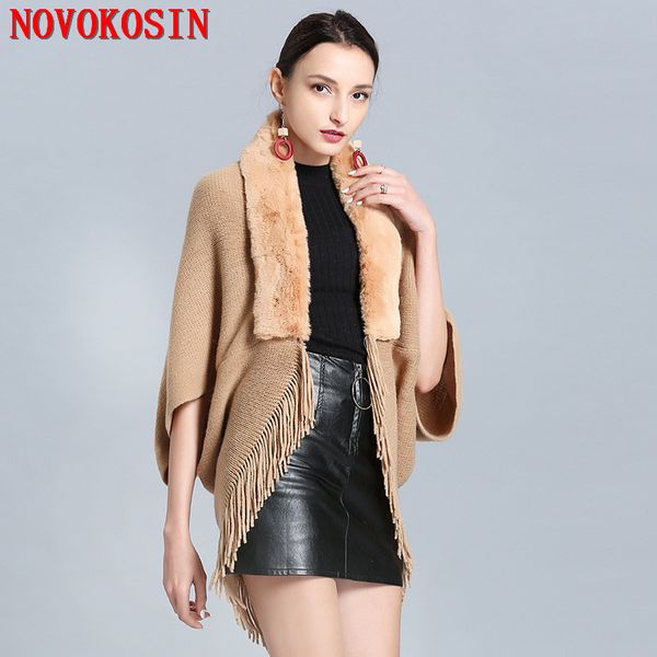 sc295 2019 new fashion white knitted cardigan faux fur collar faux cashmere batwing sleeves wraps tassel shawl, Black
sc295 2019 new fashion white knitted cardigan faux fur collar faux cashmere batwing sleeves wraps tassel shawl, Black