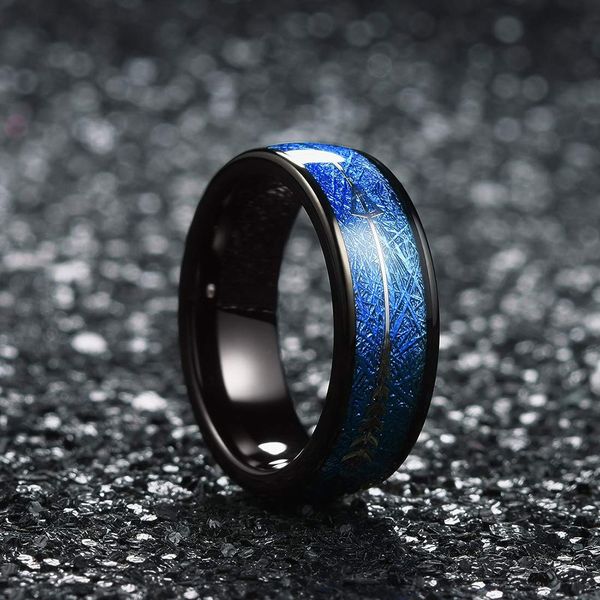 fdlk 8mm black tungsten carbide stainless steel ring inlay meteorite arrow wedding band men's jewelry, Slivery;golden
fdlk 8mm black tungsten carbide stainless steel ring inlay meteorite arrow wedding band men's jewelry, Slivery;golden