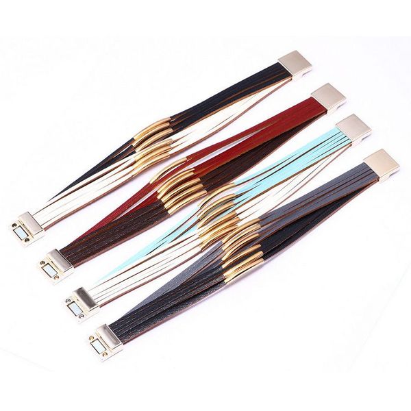 wholesale bracelets jewelry 2019 brand new fashion women vintage multilayer leather gold plated alloy charm bracelets lbr015, Golden;silver
wholesale bracelets jewelry 2019 brand new fashion women vintage multilayer leather gold plated alloy charm bracelets lbr015, Golden;silver