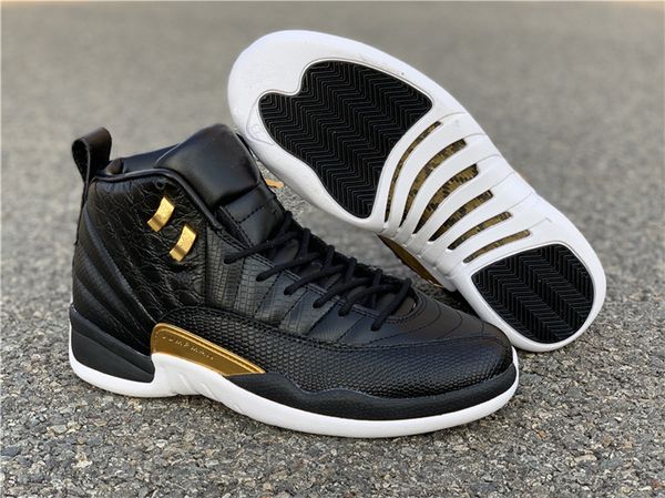12 xii midnight black mens basketball sneakers black metallic gold 12s outdoor sports shoes size eu40-47, White;red
12 xii midnight black mens basketball sneakers black metallic gold 12s outdoor sports shoes size eu40-47, White;red