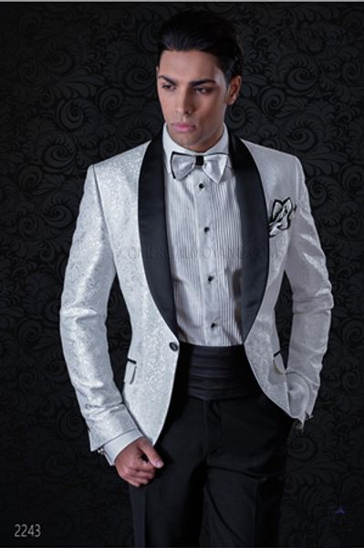 jacquard one button groomsmen shawl black lapel groom tuxedos one button men suits wedding prom man blazer jacketpantstie, Black;gray
jacquard one button groomsmen shawl black lapel groom tuxedos one button men suits wedding prom man blazer jacketpantstie, Black;gray