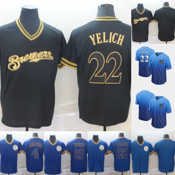 Mens Milwaukee 22 Christian Yelich 4 Yadier Molina 19 Robin Yount 100% Stitched Brewers Baseball Jerseys Cheap Fast Shipping S-XXXL 
Mens Milwaukee 22 Christian Yelich 4 Yadier Molina 19 Robin Yount 100% Stitched Brewers Baseball Jerseys Cheap Fast Shipping S-XXXL