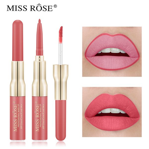 2019 new arrival miss rose 2 in 1 double head lip gloss with liner maquiagem makeup lipstick matte moisturizer waterproof lip glaze
2019 new arrival miss rose 2 in 1 double head lip gloss with liner maquiagem makeup lipstick matte moisturizer waterproof lip glaze