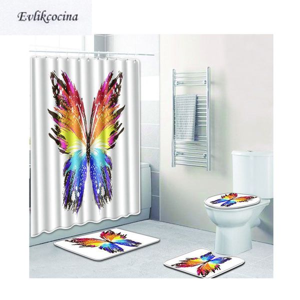 4pcs colored butterfly banyo paspas bathroom carpet toilet bath mat set non slip tapis salle de bain alfombra bano
4pcs colored butterfly banyo paspas bathroom carpet toilet bath mat set non slip tapis salle de bain alfombra bano