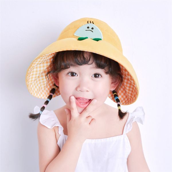 baby boys girls plaid bucket hats toddler cartoon caps reversible sun hat uv protection spring and summer 2-8t99, Yellow
baby boys girls plaid bucket hats toddler cartoon caps reversible sun hat uv protection spring and summer 2-8t99, Yellow