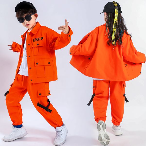 children jazz dance costume wear new style orange suit hip-hop dance wear kids competitions performance stage outfits sl2021, Black;red
children jazz dance costume wear new style orange suit hip-hop dance wear kids competitions performance stage outfits sl2021, Black;red