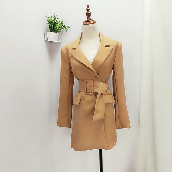 autumn women khaki double breasted office lady blazer fashion sashes sleeve jackets elegant work casual blazers feminino, White;black
autumn women khaki double breasted office lady blazer fashion sashes sleeve jackets elegant work casual blazers feminino, White;black