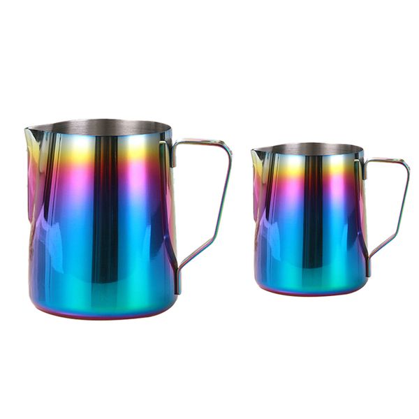 creative colorful stainless steel frothing pitcher pull cup coffee milk frother coffeware 2019 new arrival milk jugs
creative colorful stainless steel frothing pitcher pull cup coffee milk frother coffeware 2019 new arrival milk jugs