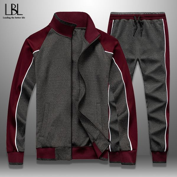 men's sets sportswear 2020 spring autumn casual tracksuit men patchwork 2 piece jacket + sweatpants set male sweatsuit outwear, Gray
men's sets sportswear 2020 spring autumn casual tracksuit men patchwork 2 piece jacket + sweatpants set male sweatsuit outwear, Gray