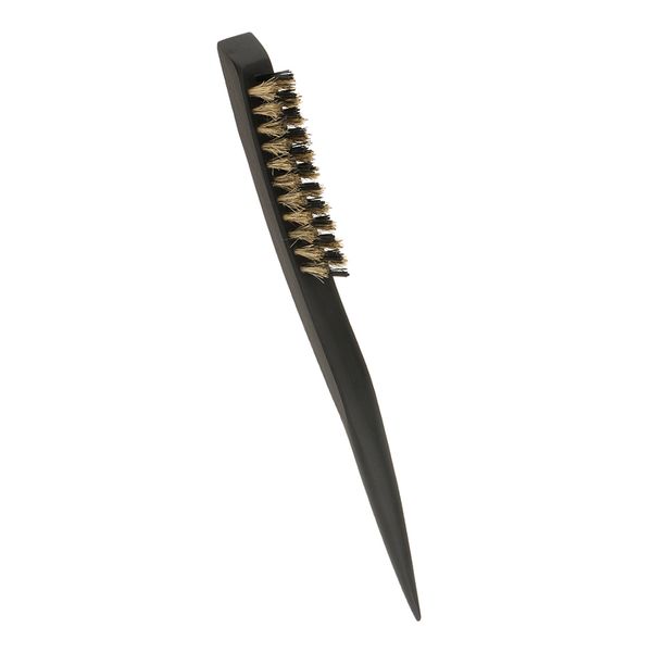 anti-static hair styling teasing brush natural wood back comb hairbrush nylon bristle for short thick fine hair 3 rows, Silver
anti-static hair styling teasing brush natural wood back comb hairbrush nylon bristle for short thick fine hair 3 rows, Silver