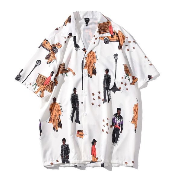 full printed hawaii shirt men turn-down collar men's shirt street hip hop shirts for men white/black
full printed hawaii shirt men turn-down collar men's shirt street hip hop shirts for men white/black