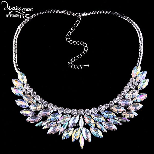 dvacaman brand shine ab crystal rhinestone chokers necklace women short clavicle statement necklace party jewelry n67, Golden;silver
dvacaman brand shine ab crystal rhinestone chokers necklace women short clavicle statement necklace party jewelry n67, Golden;silver