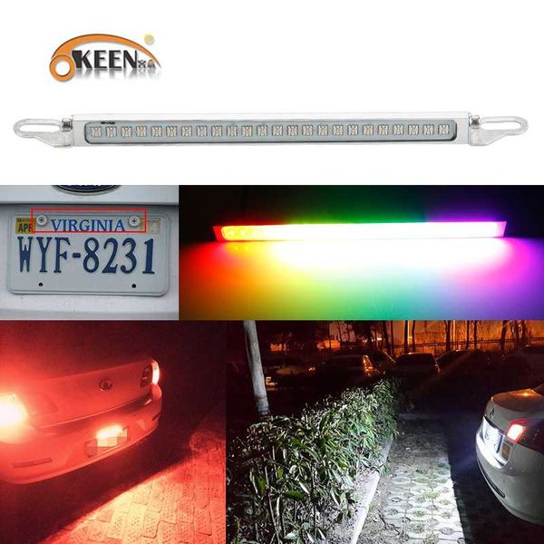 okeen car styling 24 leds 24w light bar universal rgb license plate lights turn signal lamp tail brake slight drop shipping
okeen car styling 24 leds 24w light bar universal rgb license plate lights turn signal lamp tail brake slight drop shipping