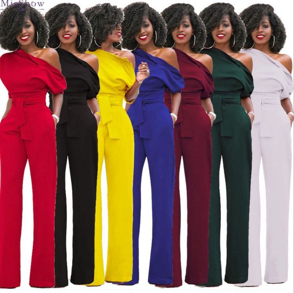 misshow one shoulder boot cut short sleeve jumpsuit women solid once piece rompers women's jumpsuit with sashes, Black;white
misshow one shoulder boot cut short sleeve jumpsuit women solid once piece rompers women's jumpsuit with sashes, Black;white