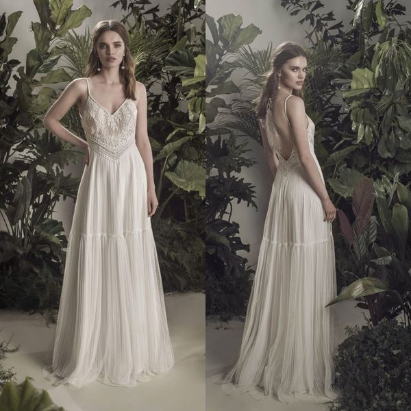 fashion wedding dresses spaghetti v neck appliques lace feather bridal gowns custom made backless sweep train a-line wedding dress, White
fashion wedding dresses spaghetti v neck appliques lace feather bridal gowns custom made backless sweep train a-line wedding dress, White