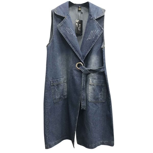 women long denim vest coat 2019 new spring autumn fashion vintage washed sleeveless jeans jacket waistcoat big size 3xl, Black;white
women long denim vest coat 2019 new spring autumn fashion vintage washed sleeveless jeans jacket waistcoat big size 3xl, Black;white