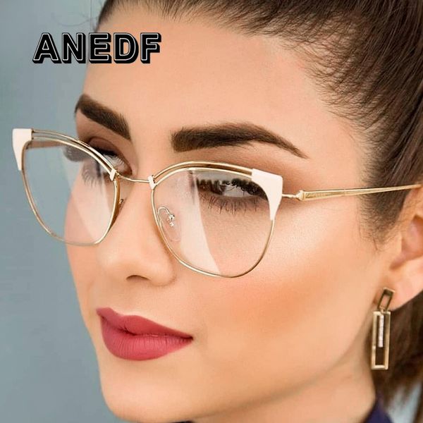 anedf 2019 new cat ear simple metal glasses frames men women optical fashion computer glasses eyewear accessories, Black
anedf 2019 new cat ear simple metal glasses frames men women optical fashion computer glasses eyewear accessories, Black