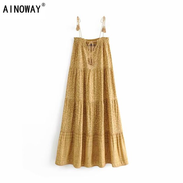 vintage chic women floral print sleeveless beach long bohemian spaghetti strap tassel maxi dress ladies summer boho dress, Black;gray
vintage chic women floral print sleeveless beach long bohemian spaghetti strap tassel maxi dress ladies summer boho dress, Black;gray