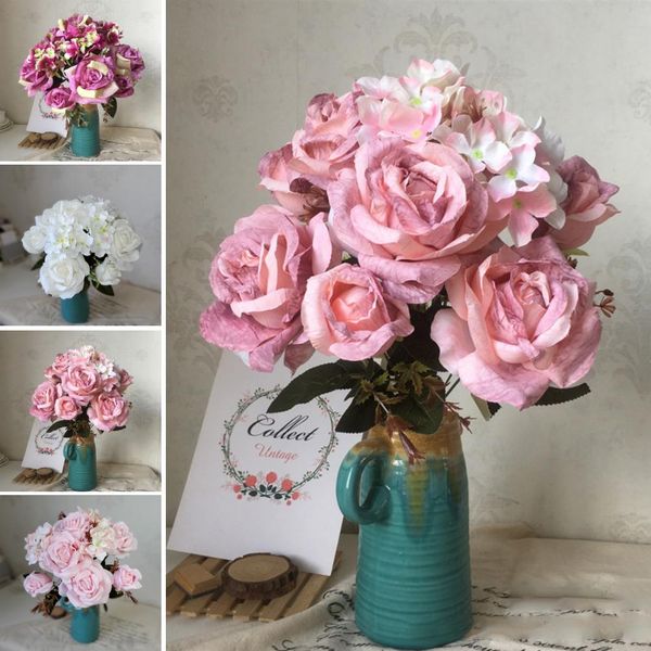 11 heads artificial flowers bouquet vivid artificial rose flower silk flower fake flowers bouquet home wedding decoration indoor
11 heads artificial flowers bouquet vivid artificial rose flower silk flower fake flowers bouquet home wedding decoration indoor