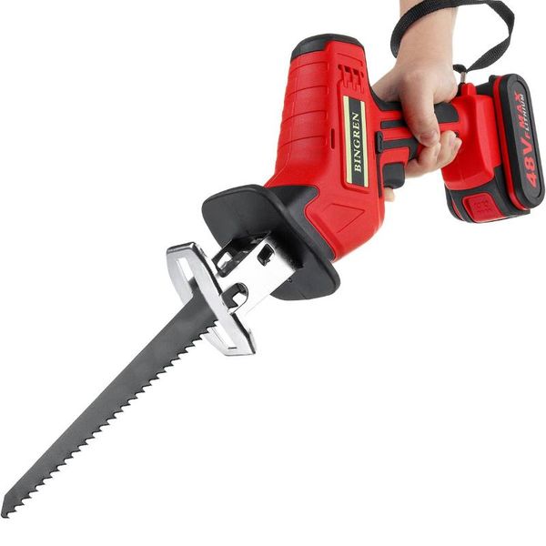 rechargeable 48v cordless reciprocating saw electric saw with 1/2 li-ion battery blade power tool metal wood cutting tool
rechargeable 48v cordless reciprocating saw electric saw with 1/2 li-ion battery blade power tool metal wood cutting tool