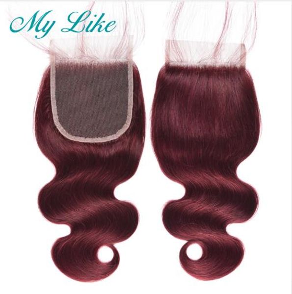 99j red burgundy indian body wave closure nonremy hair extension human hair lace closure 4x4 part bleached knot, Black;brown
99j red burgundy indian body wave closure nonremy hair extension human hair lace closure 4x4 part bleached knot, Black;brown