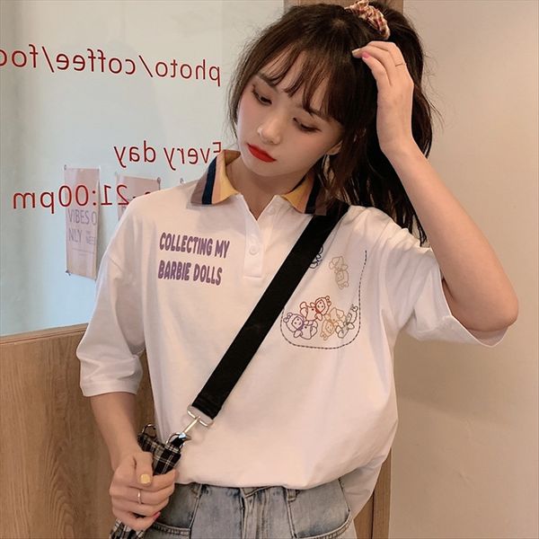 french couple summer clothes niche polo shirt class clothes 2020 sense of design summer students short-sleeved clothing t-shirt female, White
french couple summer clothes niche polo shirt class clothes 2020 sense of design summer students short-sleeved clothing t-shirt female, White