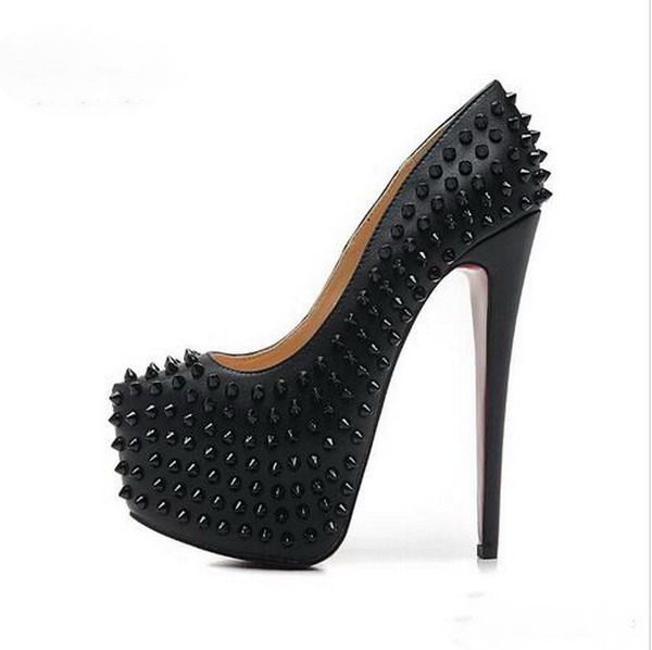 2020size 34-45 women's 16cm high heels black patent leather with spikes studded luxury pumps, ladies designer wedding dress shoes
2020size 34-45 women's 16cm high heels black patent leather with spikes studded luxury pumps, ladies designer wedding dress shoes