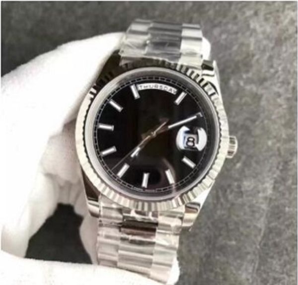 2020 new president mens watch sweep automatic movement mechanical daydate silver stainess sapphire black face solid clasp men watches 5874, Slivery;brown
2020 new president mens watch sweep automatic movement mechanical daydate silver stainess sapphire black face solid clasp men watches 5874, Slivery;brown