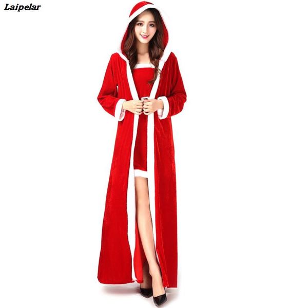 drop shipping 3pcs deluxe women christmas long dress female red santa claus cosplay female costume adults xmas uniform, Black;red
drop shipping 3pcs deluxe women christmas long dress female red santa claus cosplay female costume adults xmas uniform, Black;red