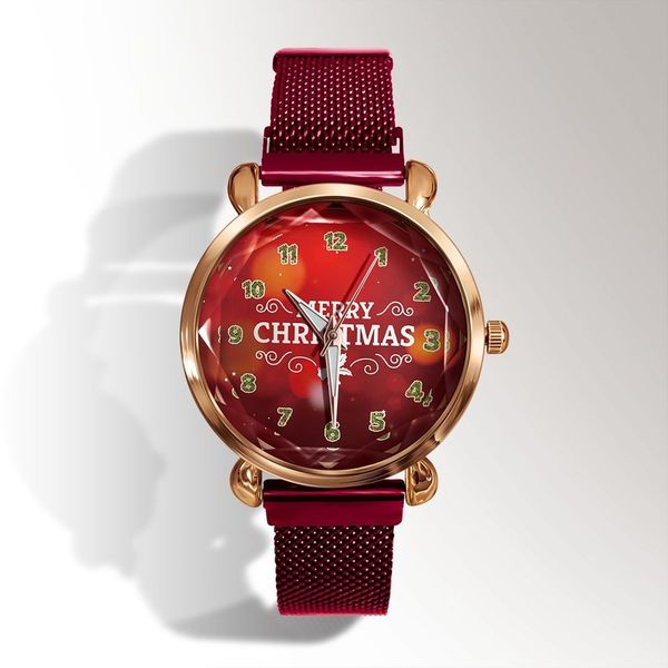 new year watches girl and boy students watch christmas gift santa claus ladies with magnetic buckle quartz watch, Slivery;brown
new year watches girl and boy students watch christmas gift santa claus ladies with magnetic buckle quartz watch, Slivery;brown
