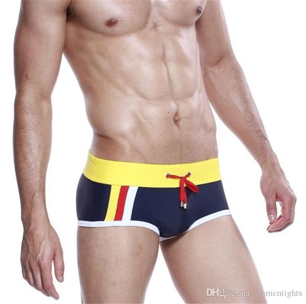 summer contrast color short mens swimwear nylon skinny bathing suits drawing mens boxer male apparel
summer contrast color short mens swimwear nylon skinny bathing suits drawing mens boxer male apparel