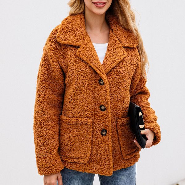 new 2019 faux fur coat female button warm soft fur jacket ladies fashion plush overcoat casual outerwear pockets women, Black
new 2019 faux fur coat female button warm soft fur jacket ladies fashion plush overcoat casual outerwear pockets women, Black