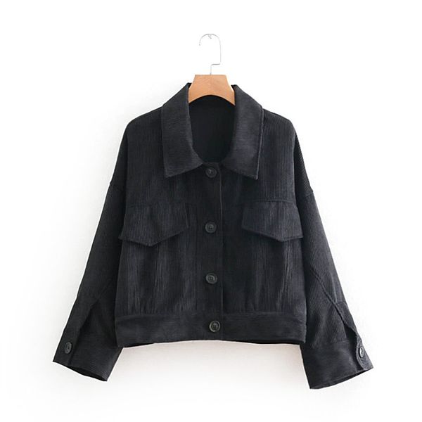 asds women black corduroy loose jacket coat pockets decorate long sleeve coats female casual oversized outerwear wwt54677, Black;brown
asds women black corduroy loose jacket coat pockets decorate long sleeve coats female casual oversized outerwear wwt54677, Black;brown