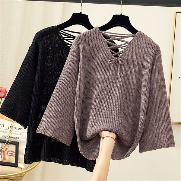 autumn large size women's fat mm long-sleeved sweater sweater women's thin hollow-out belly-covering slim cross strap base shirt, White
autumn large size women's fat mm long-sleeved sweater sweater women's thin hollow-out belly-covering slim cross strap base shirt, White