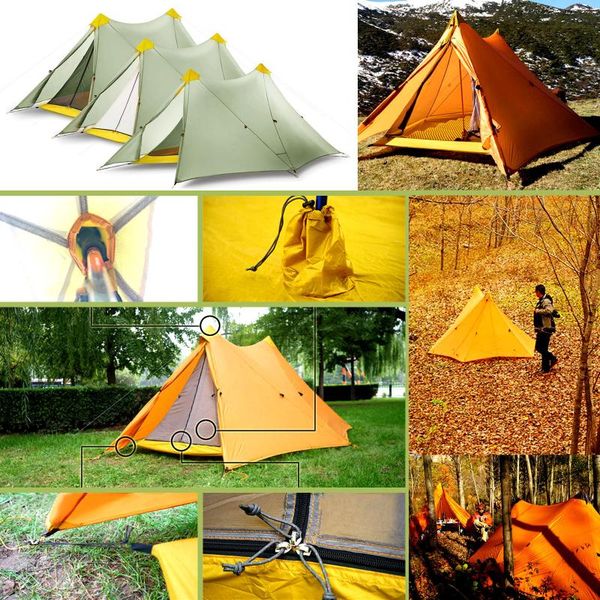 tents and shelters 1.08kg ultralight 2 person 3 seasons camping tent nylon silicon coated rodless 2-tower large 570g flysheet &510g inner
tents and shelters 1.08kg ultralight 2 person 3 seasons camping tent nylon silicon coated rodless 2-tower large 570g flysheet &510g inner