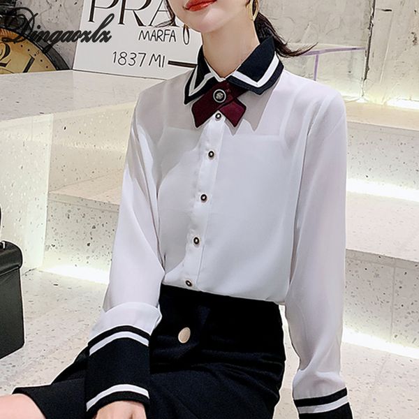 dingaozlz элегантный женский длинный рукав шифон блузки корейских женщин одежда шифон рубашки 2019 новых случайных вершин одежды, White
dingaozlz элегантный женский длинный рукав шифон блузки корейских женщин одежда шифон рубашки 2019 новых случайных вершин одежды, White