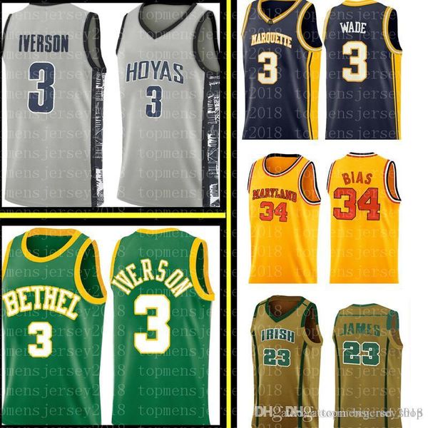 allen 3 iverson dwyane 3 wade jersey len 34 bias mens university high school basketball jerseys embroidery logos s, Black
allen 3 iverson dwyane 3 wade jersey len 34 bias mens university high school basketball jerseys embroidery logos s, Black