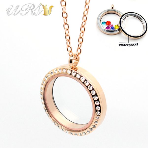 20mm/25mm/30mm/35mm twist-off rose gold czech crystals 316l stainless steel floating memory locket pendant with necklace, Silver
20mm/25mm/30mm/35mm twist-off rose gold czech crystals 316l stainless steel floating memory locket pendant with necklace, Silver