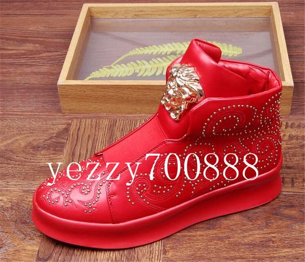 new style high with gold rivets spikes decoration paris style design casual flat shoes fdzhlzj, Black
new style high with gold rivets spikes decoration paris style design casual flat shoes fdzhlzj, Black