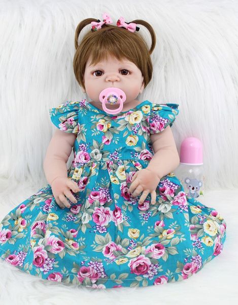 55cm full body silicone reborn girl baby doll toys realistic 22inch newborn princess toddler babies doll birthday gift present y191207
55cm full body silicone reborn girl baby doll toys realistic 22inch newborn princess toddler babies doll birthday gift present y191207