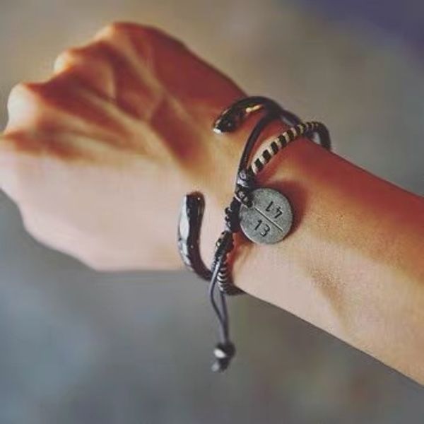 1314 vintage couple bracelet men women fashion pure handmade woven hand rope lettering, custom lovers gift, Black
1314 vintage couple bracelet men women fashion pure handmade woven hand rope lettering, custom lovers gift, Black