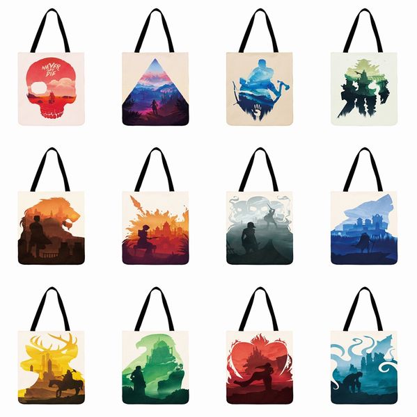 ladies shoulder bag popular games art posters print tote bag casual totes foldable shopping outdoor beach daily handbag
ladies shoulder bag popular games art posters print tote bag casual totes foldable shopping outdoor beach daily handbag