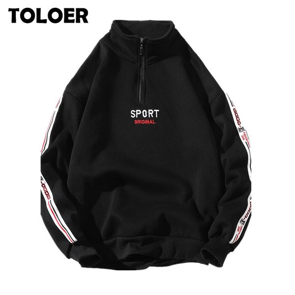 men hoodies new hip-hop zipper design sweatshirt embroidery streetwear cotton retro couple pullover tracksuit men, Black
men hoodies new hip-hop zipper design sweatshirt embroidery streetwear cotton retro couple pullover tracksuit men, Black