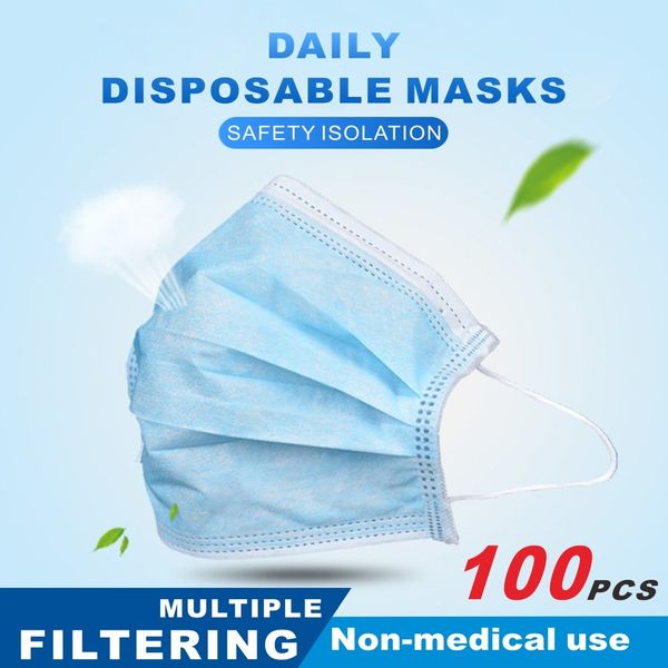 100pcs/ bag in stock fast delivery disposable mouth protective face mask use three-layer meltblown cloth combination masks 
100pcs/ bag in stock fast delivery disposable mouth protective face mask use three-layer meltblown cloth combination masks