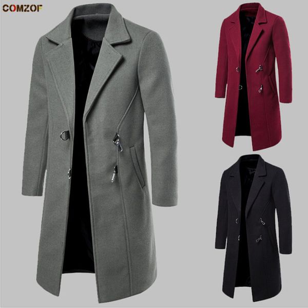 2019 autumn winter men long trench coat korean casual wool coats mens long sleeve jacket windbreaker clothing casaco masculino, Black
2019 autumn winter men long trench coat korean casual wool coats mens long sleeve jacket windbreaker clothing casaco masculino, Black