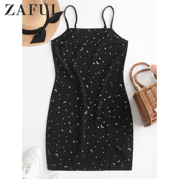 zaful moon and star metallic thread cami slit dress starry for women sleeveless spaghetti strap ladies bodycon casual mini dress, Black;gray
zaful moon and star metallic thread cami slit dress starry for women sleeveless spaghetti strap ladies bodycon casual mini dress, Black;gray