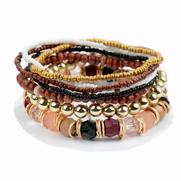 Januarysnow Bohemian Fashion MutiLayer Beads Bracelets & Bangles for Women Elastic Strand Pulseras Mujer Femme Bijouterie Hot Sale
Januarysnow Bohemian Fashion MutiLayer Beads Bracelets & Bangles for Women Elastic Strand Pulseras Mujer Femme Bijouterie Hot Sale